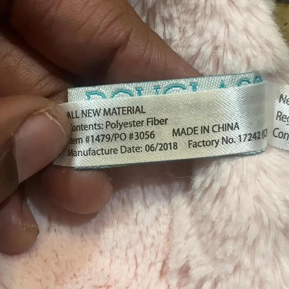 Douglas Baby Plush Bear Pink‎ Lovey Security Blanket 18